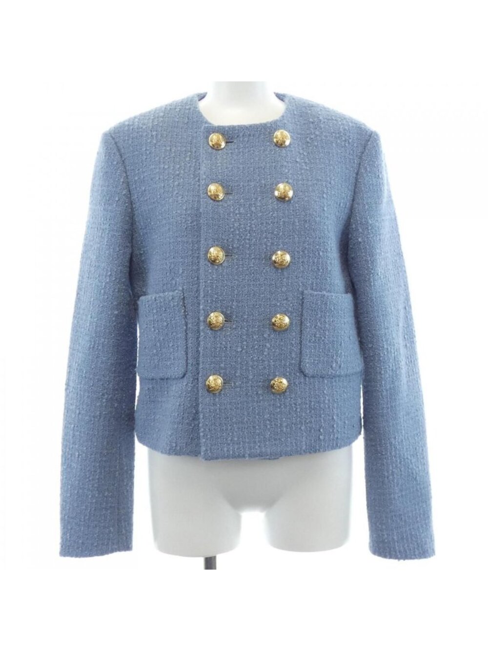 Celine Collarless Jacket Blue